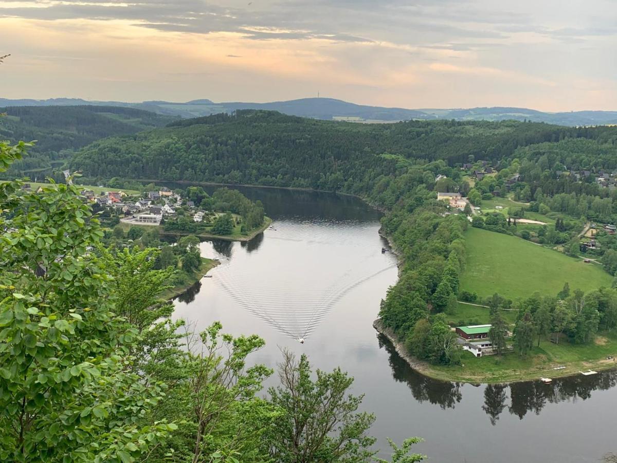 Apartments Saaldorf-Ferienhaus Mit 6 Apartments 45Qm-120Qm Direkt Am Thueringer Meer-Bleilochtalsperre Bad Lobenstein Kültér fotó