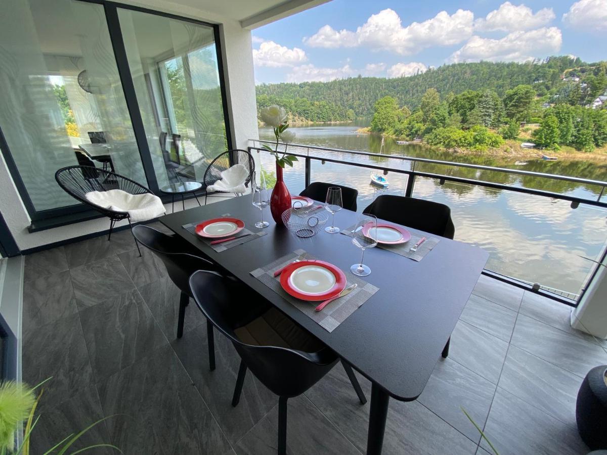 Apartments Saaldorf-Ferienhaus Mit 6 Apartments 45Qm-120Qm Direkt Am Thueringer Meer-Bleilochtalsperre Bad Lobenstein Kültér fotó